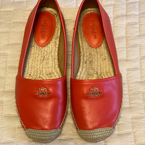 Coach Shoes - Coach Flat Espadrilles - Red